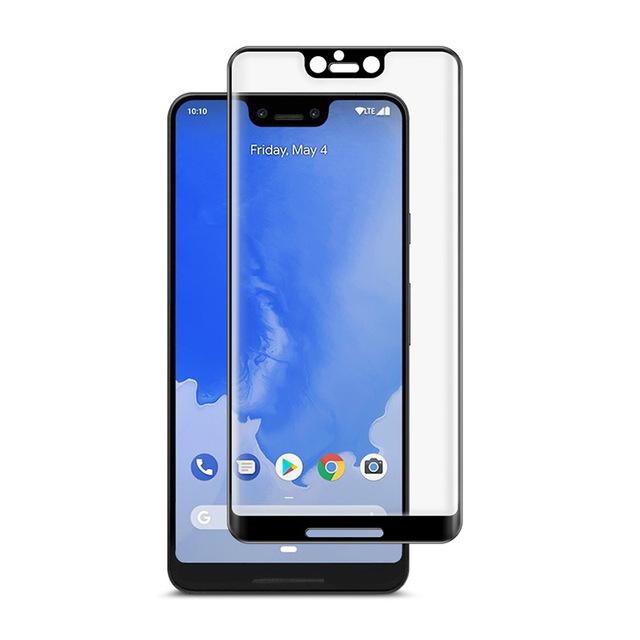 Protecteur d'écran en verre trempé à couverture complète incurvé pour Google Pixel 3 XL Protecteur d'écran en verre trempé à couverture complète incurvé pour Google Pixel 3 XL